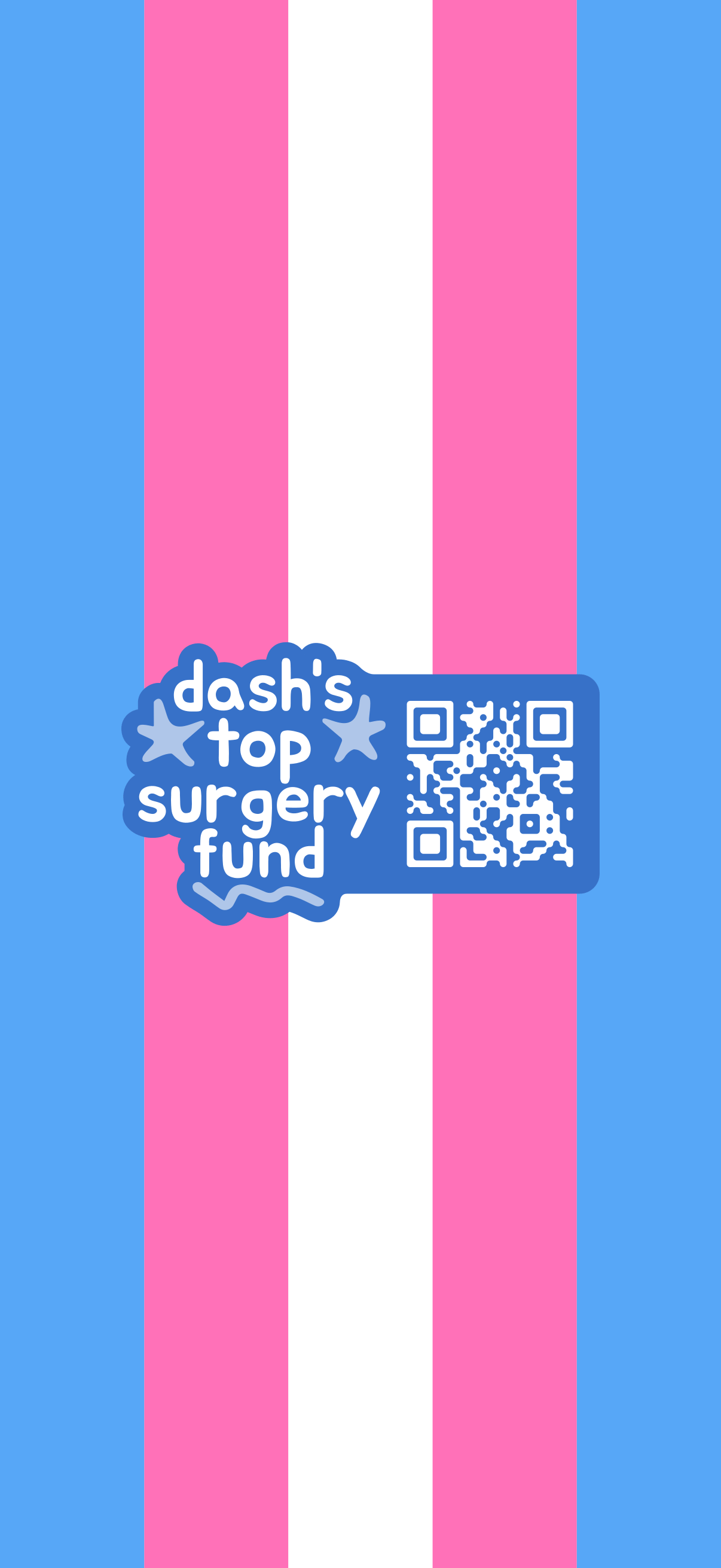 Dash's Top Surgery Fund Pride Stripes Background